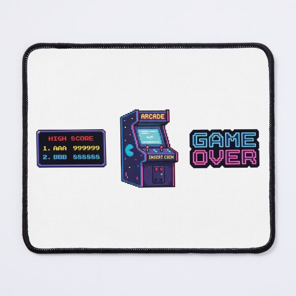 Item preview, Arcade Machine Game Over Retro Gamer Art designed and sold by Monocromo Shop.