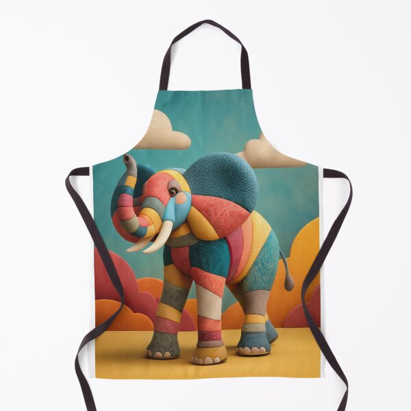 Item preview, Colorful Patchwork Elephant designed and sold by PetsArt.