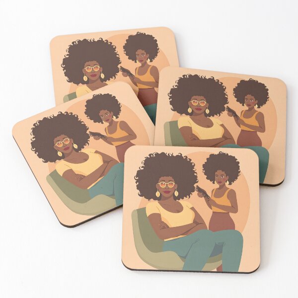 Item preview, Natural Hair Celebration - Afrocentric Black Women Art designed and sold by WowDezign.