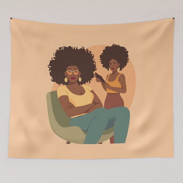 Item preview, Natural Hair Celebration - Afrocentric Black Women Art designed and sold by WowDezign.