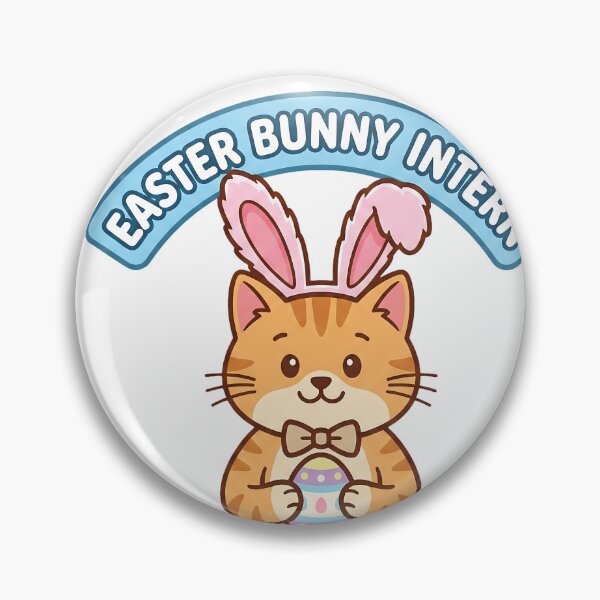 Item preview, Easter Bunny Intern Cute Ginger Cat Egg designed and sold by DigitalAnnaBanana.