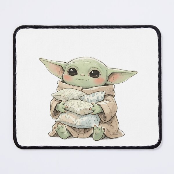 Artikelvorschau, BABY YODA MIT DEKORATIVEN KISSEN entworfen und verkauft von LIS AND MELIVERSO.