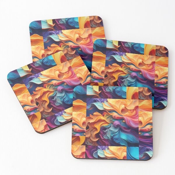 Item preview, Vibrant Flowing Petals: Abstract Fluid Art designed and sold by Nubesss.