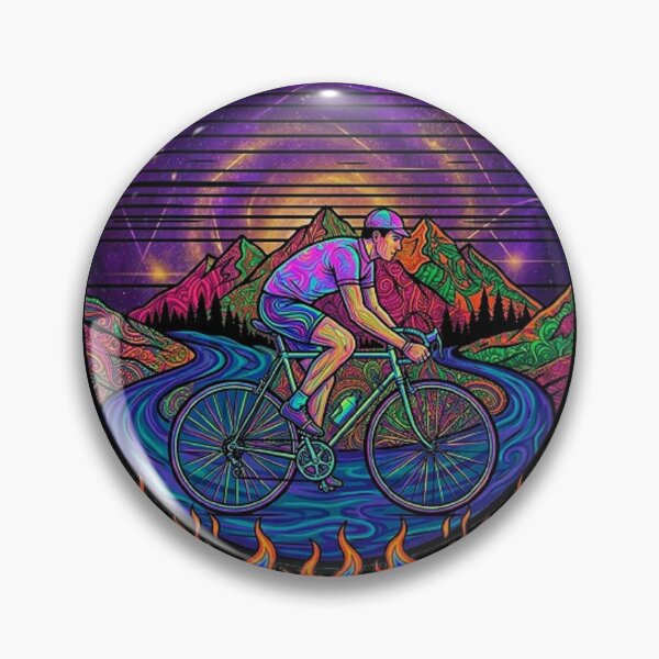 Item preview, Psychedelic Retro ride by a vintage bicycle  designed and sold by Stefanrajzer.