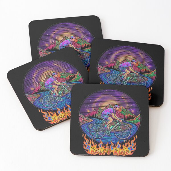 Item preview, Psychedelic Retro ride by a vintage bicycle  designed and sold by Stefanrajzer.
