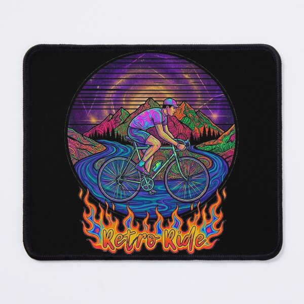 Item preview, Psychedelic Retro ride by a vintage bicycle designed and sold by Stefanrajzer.