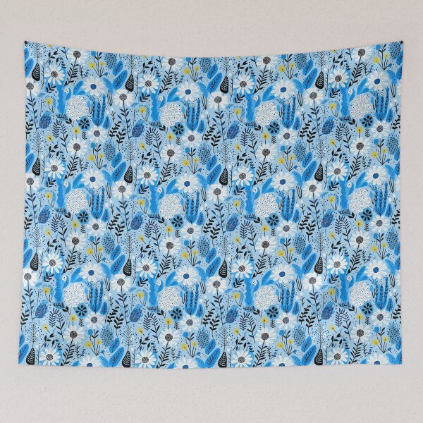 Item preview, Blue Florals 47 designed and sold by Dawne's Designs.