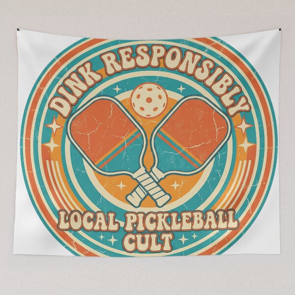 Item preview, Dink Responsibly Local Pickleball Cult Retro designed and sold by DigitalAnnaBanana.