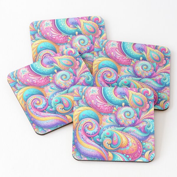 Item preview, Vibrant Pastel Paisley Swirl – Dreamy Psychedelic Tie-Dye Pattern designed and sold by Sybille-Yates.