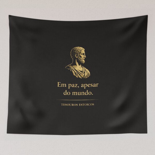 Item preview, Em Paz, Apesar do Mundo – Estoicismo designed and sold by TesouroEstoico.