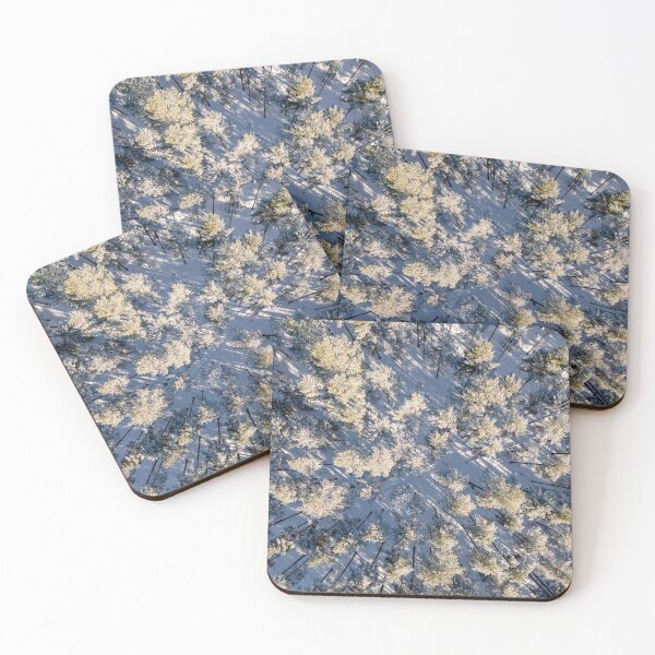 Item preview, Winter Silence from Above – Snow Covered Forest Aerial View designed and sold by MCre8ive.