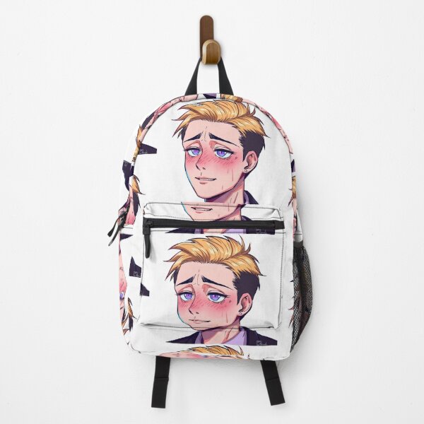 Item preview, Blushing Anime Boy Soft Aesthetic Emotional Art designed and sold by rainbowgremlin.