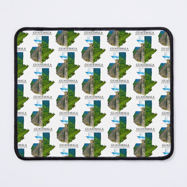 Item preview, Guatemala Map Mayan Civilization and Mountain Coffee Heritage Art designed and sold by AbulailArt.