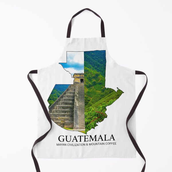 Item preview, Guatemala Map Mayan Civilization and Mountain Coffee Heritage Art designed and sold by AbulailArt.