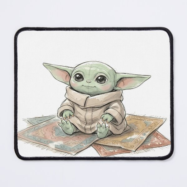 Item preview, BABY YODA WITH VINTAGE RUG designed and sold by LIS AND MELIVERSO.