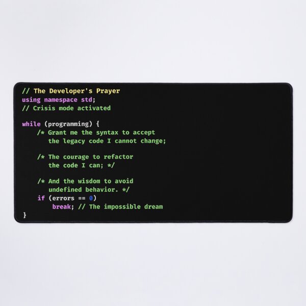 Item preview, Funny Programmer Developer's Prayer Legacy Code Refactor Coder Software Engineer Humor designed and sold by LagomCreative.