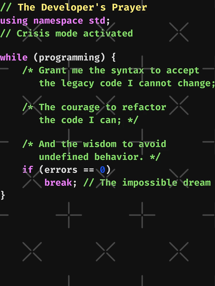 Thumbnail 6 of 6, Premium Oversized Sweatshirt, Funny Programmer Developer's Prayer Legacy Code Refactor Coder Software Engineer Humor designed and sold by LagomCreative.