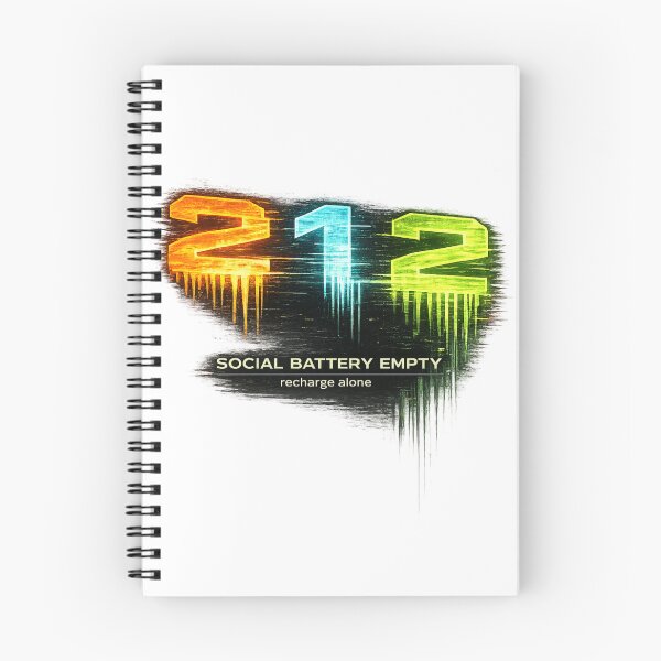 Item preview, 212 Social Battery Empty – Recharge Alone Funny Introvert Meme designed and sold by NAJURE.