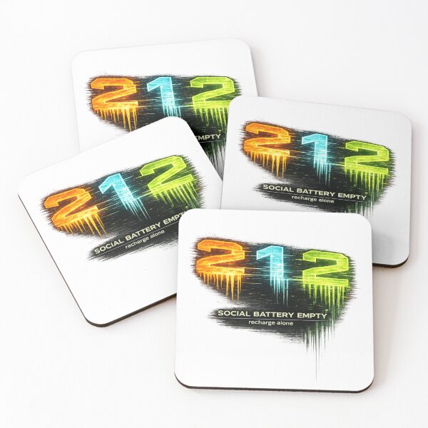 Item preview, 212 Social Battery Empty – Recharge Alone Funny Introvert Meme designed and sold by NAJURE.