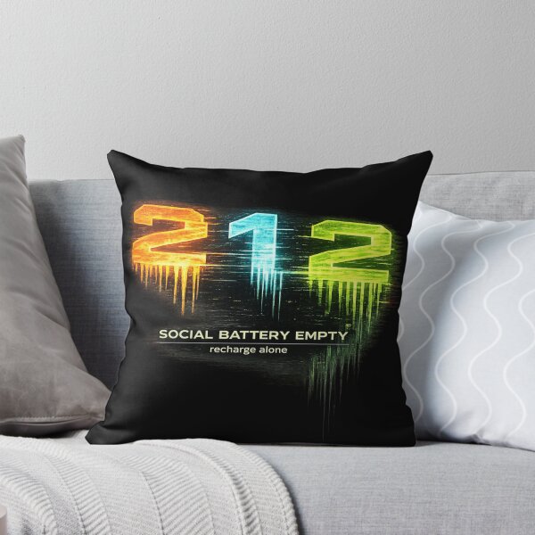 Item preview, 212 Social Battery Empty – Recharge Alone Funny Introvert Meme designed and sold by NAJURE.