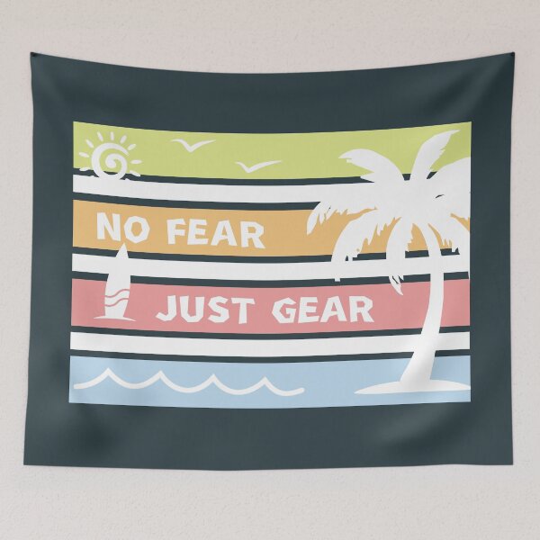 Item preview, No fear, just gear, summer vibe designed and sold by silent-violin.