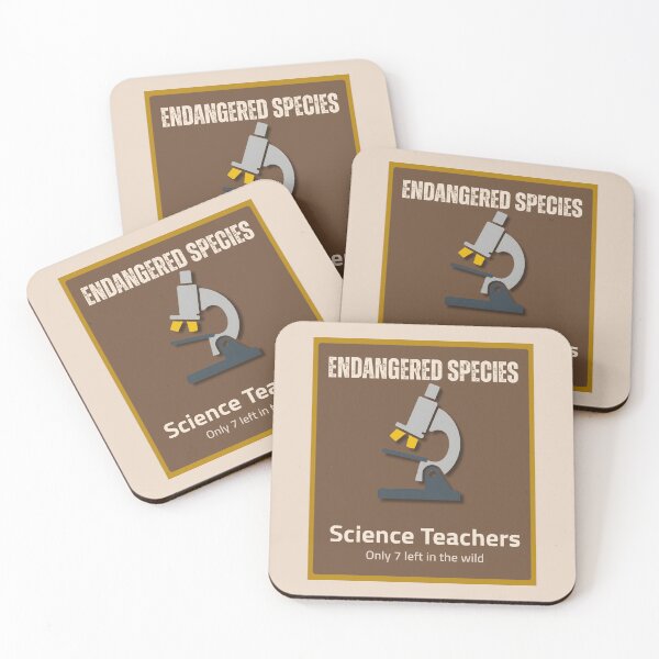 Item preview, Endangered Science Teachers | World Wildlife Day STEM Humor Poster | Coffee Brown designed and sold by Aurora Store .
