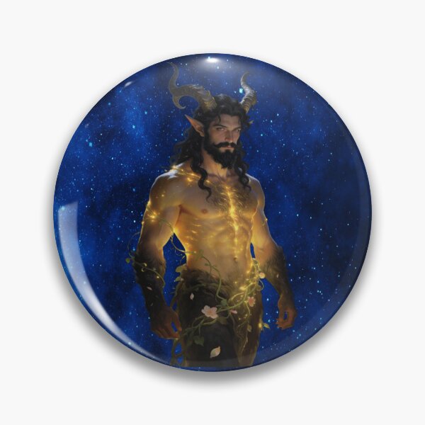 Item preview, Celestial Horned God – Radiant Lord of the Wild Cosmos designed and sold by MysticOzzy.