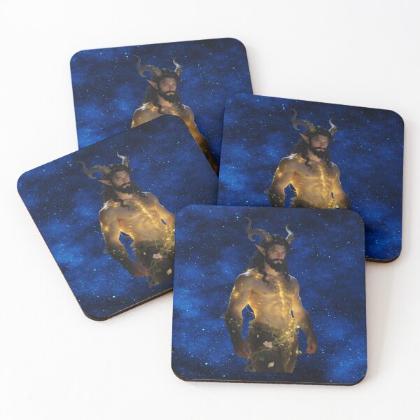 Item preview, Celestial Horned God – Radiant Lord of the Wild Cosmos designed and sold by MysticOzzy.