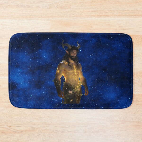 Item preview, Celestial Horned God – Radiant Lord of the Wild Cosmos designed and sold by MysticOzzy.