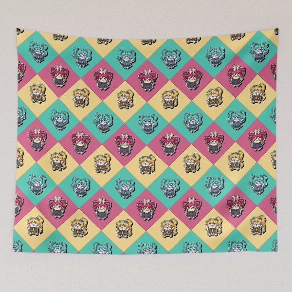Item preview, Chiikawa, Usagi and Hachiware Triple Baka cute pixel art pattern designed and sold by LukasATBK.