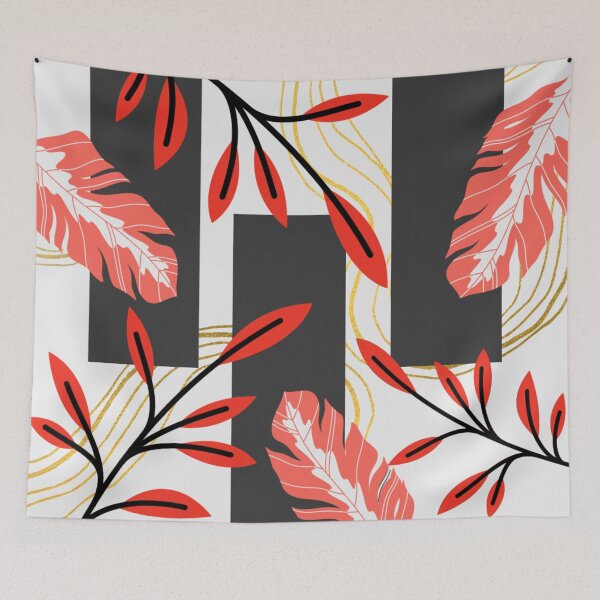 Item preview, Scandinavian Botanical Grid Pattern designed and sold by JitsTheArtist.