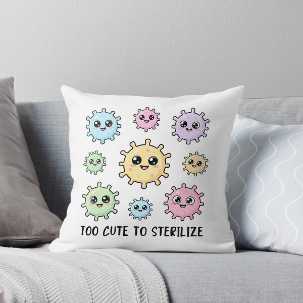 Item preview, Too Cute To Sterilize - Kawaii Microbiology designed and sold by GoaTeeGram.