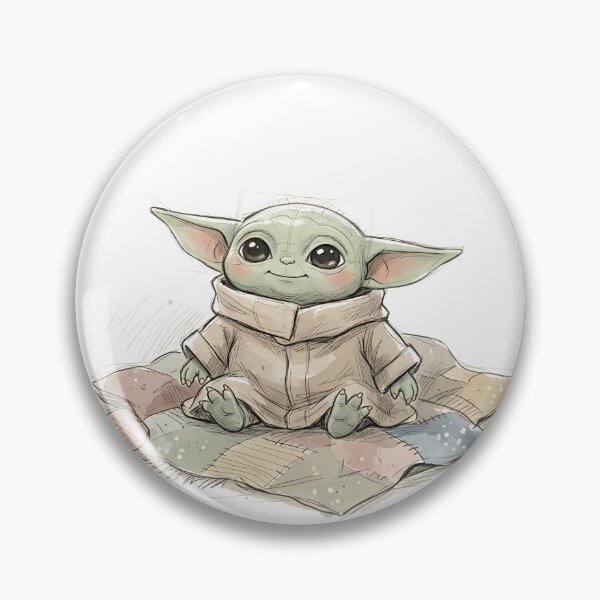 Item preview, BABY YODA WITH PATCHWORK BLANKET designed and sold by LIS AND MELIVERSO.