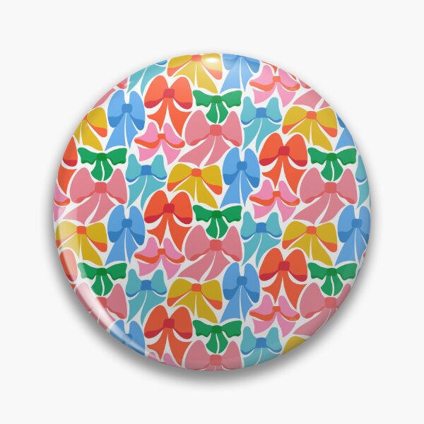 Item preview, Colorful Bow Pattern | Cute Retro Ribbon Bows in Bright Playful Colors designed and sold by Carrie Cantwell Art.