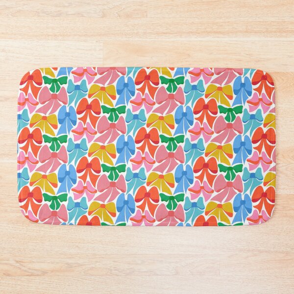 Item preview, Colorful Bow Pattern | Cute Retro Ribbon Bows in Bright Playful Colors designed and sold by Carrie Cantwell Art.