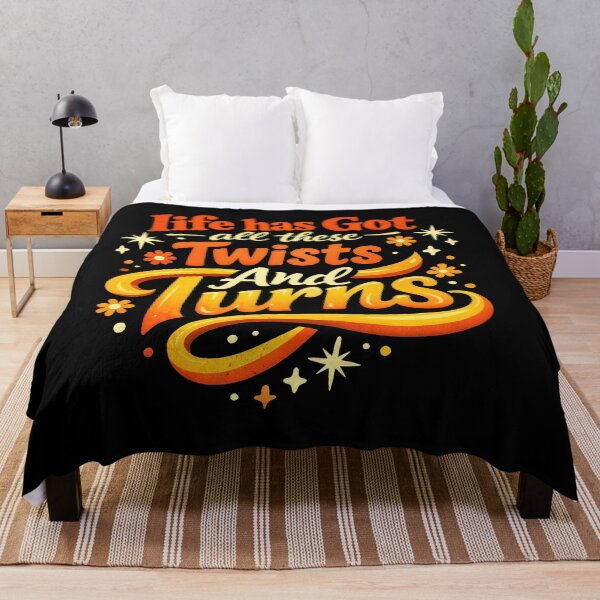 Item preview, Vintage Motivational Quote Twists And Turns Inspirational Graphic designed and sold by anamul43.