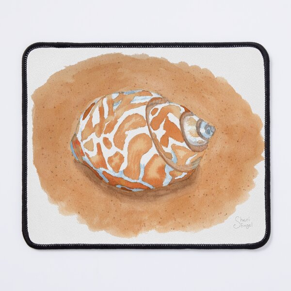 Item preview, Watercolor Spotted Seashell- Brown designed and sold by Sheri-Engel.