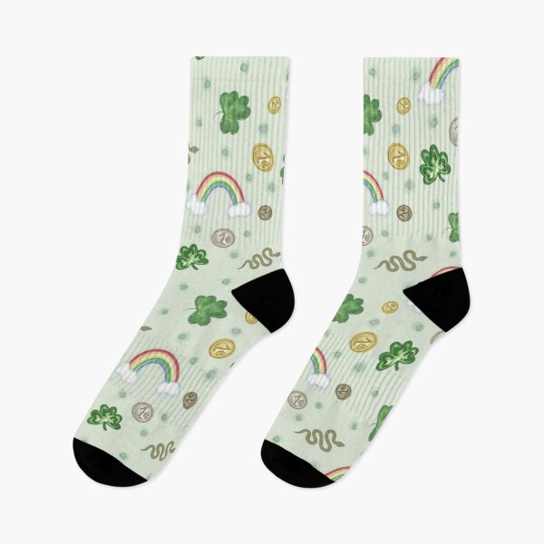 Item preview, Whimsical St. Patrick’s Day Lucky Shamrock Pattern designed and sold by Seamlessly Buffalo.