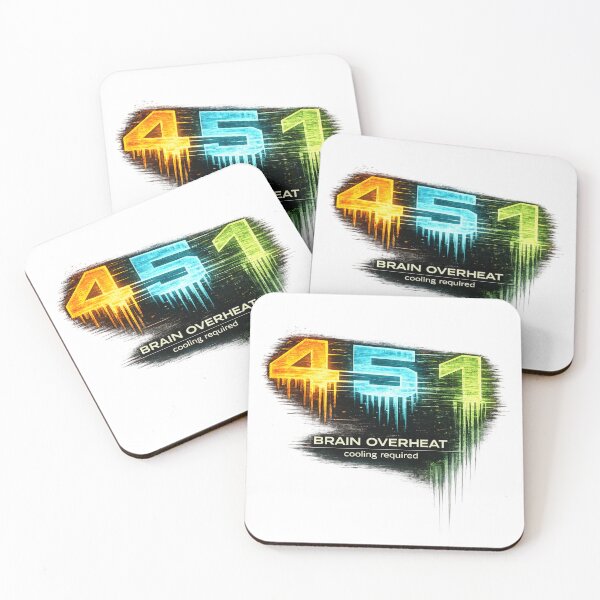 Item preview, 451 Brain Overheat – Cooling Required Funny Overthinking Tech Meme designed and sold by NAJURE.