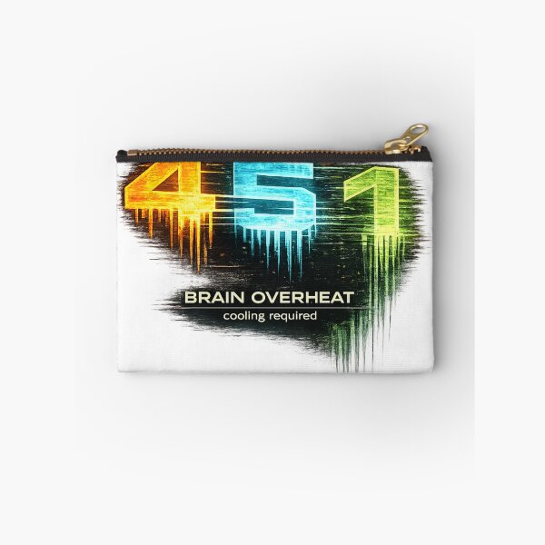 Item preview, 451 Brain Overheat – Cooling Required Funny Overthinking Tech Meme designed and sold by NAJURE.