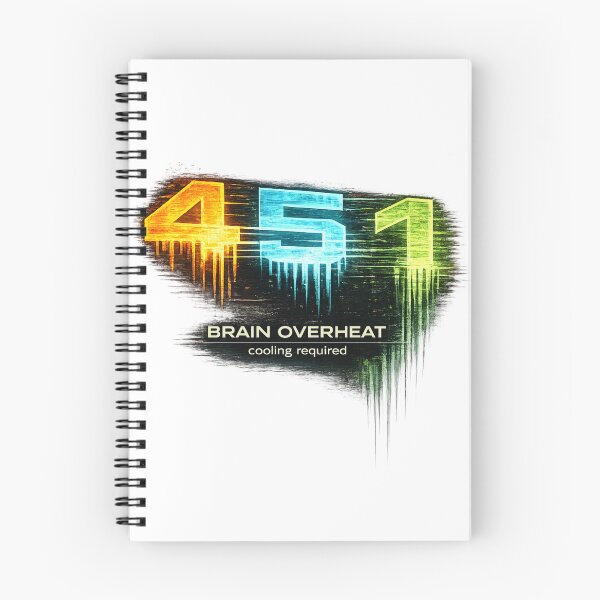 Item preview, 451 Brain Overheat – Cooling Required Funny Overthinking Tech Meme designed and sold by NAJURE.
