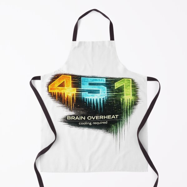 Item preview, 451 Brain Overheat – Cooling Required Funny Overthinking Tech Meme designed and sold by NAJURE.