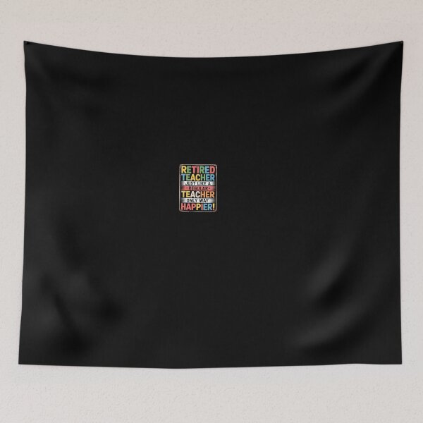 Item preview, Retired Teacher Happier Colorful Poster designed and sold by BinAlgoPix.