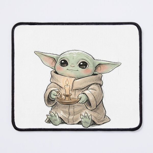 Item preview, BABY YODA WITH CANDLE HOLDER designed and sold by LIS AND MELIVERSO.