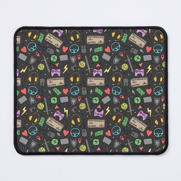 Item preview, Colorful Retro Gaming Doodle Pattern For Gaming Lover designed and sold by Bawek85Designs.