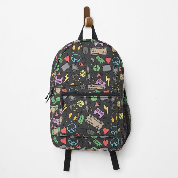 Item preview, Colorful Retro Gaming Doodle Pattern For Gaming Lover designed and sold by Bawek85Designs.