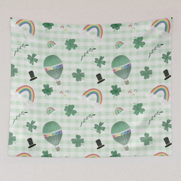 Item preview, Whimsical St. Patrick’s Day Lucky Shamrock Pattern designed and sold by Seamlessly Buffalo.