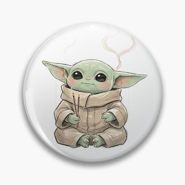 Item preview, BABY YODA WITH INCENSE designed and sold by LIS AND MELIVERSO.