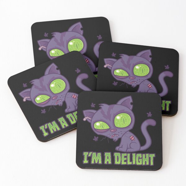 Item preview, Delightfully Undead Creepy Cute Cat designed and sold by fizzgig.