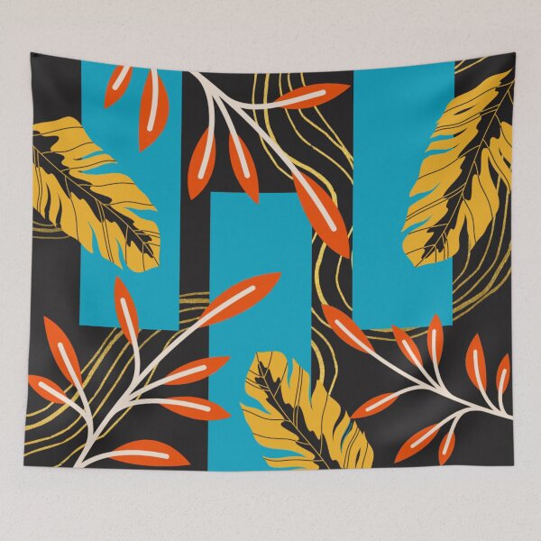 Item preview, Scandinavian Botanical Grid Pattern designed and sold by JitsTheArtist.
